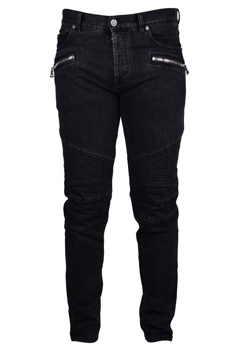 balmain jeans black cheap